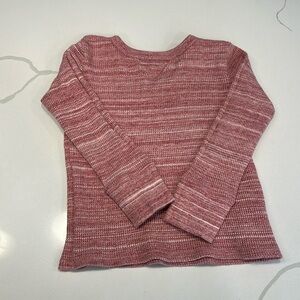 J crew crewcuts long sleeve waffle thermal t-shirt maroon red white size 2T ❤️🧇
